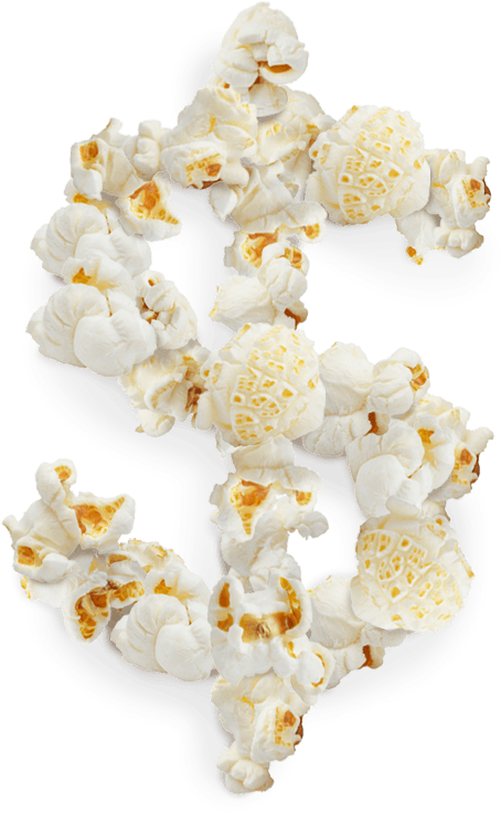 Popcorn Dollar Sign Popcorn Dollar Sign